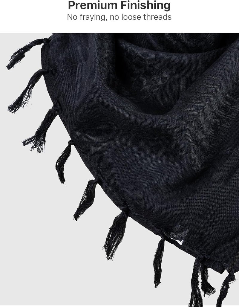 Free Soldier Scarf Military Shemagh Tactical Desert Keffiyeh Head Neck Scarf Arab Wrap with Tassel for Men Women - Image 3